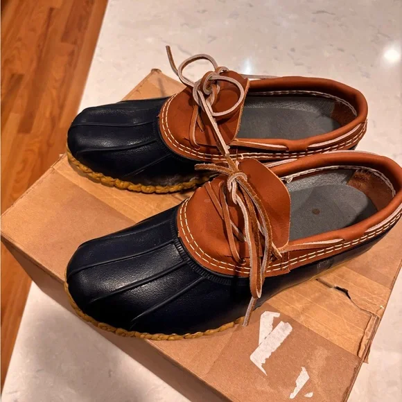 COPY - LL bean bean boot rubber moccasin womens size 9 - Picture 2 of 6